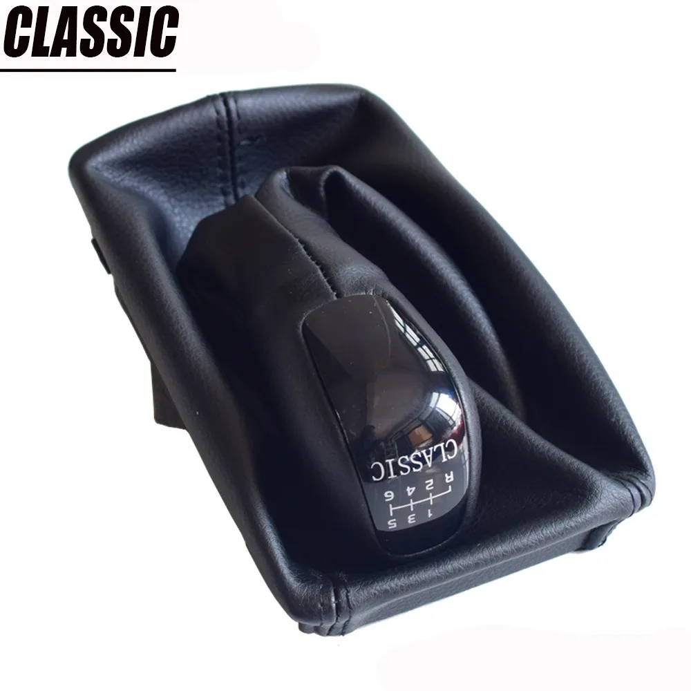 Автомобильная ручная 6-скоростная ручка переключения передач, ручка уровня с кожаным чехлом для Mercedes Benz E Class W211 S211 2002-2009