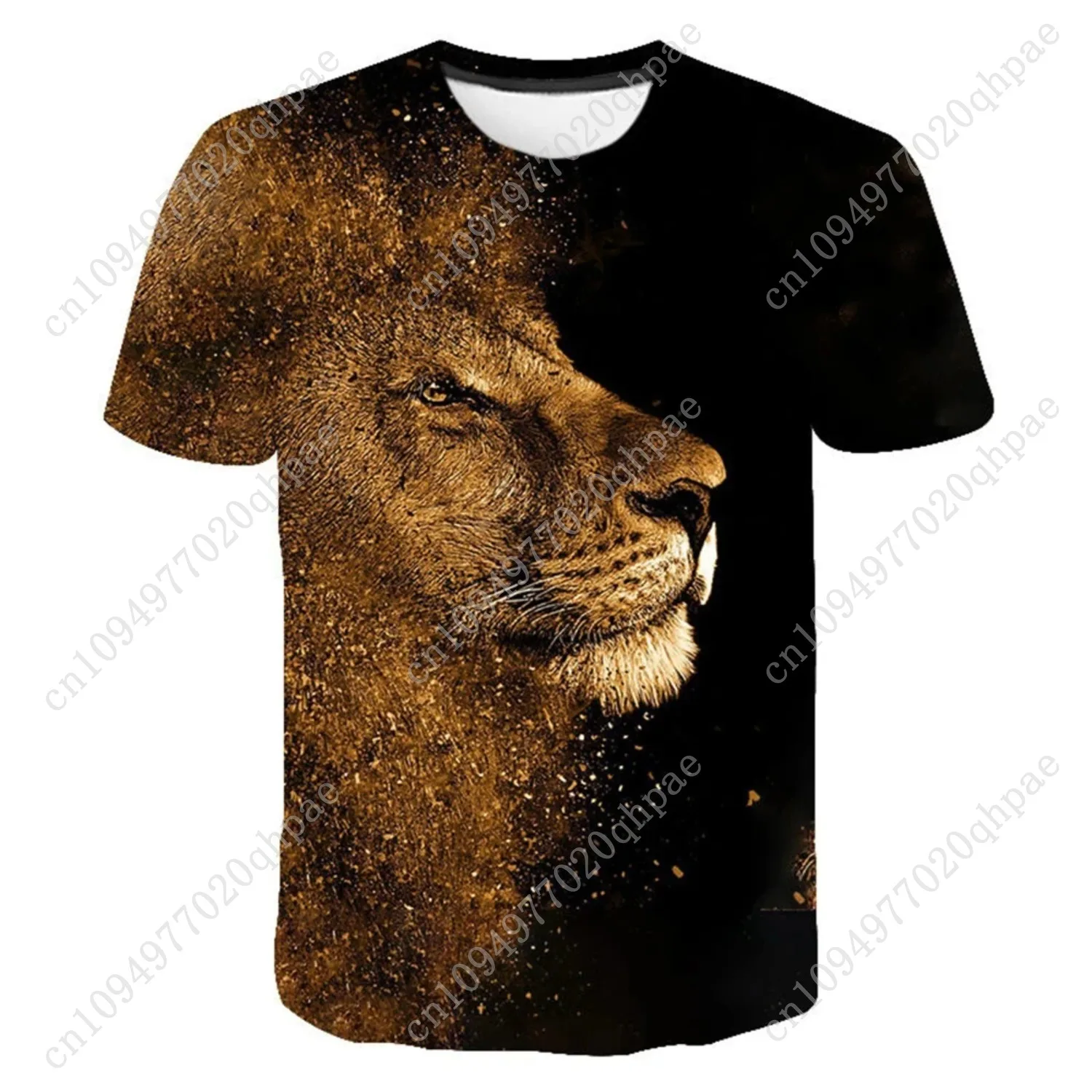 الصبي الملابس ثلاثية الأبعاد النمر طباعة الجرافيك تي شيرت قصيرة الأكمام الصيف ملابس الأطفال موضة س الرقبة الأطفال تي شيرت فتاة بلايز #2