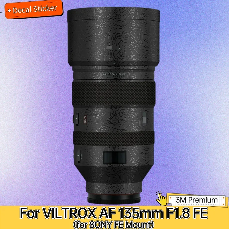 For VILTROX AF 135mm F1.8 FE for SONY FE Mount Lens Sticker Protective Skin Decal Vinyl Wrap Film Anti-Scratch Protector Coat