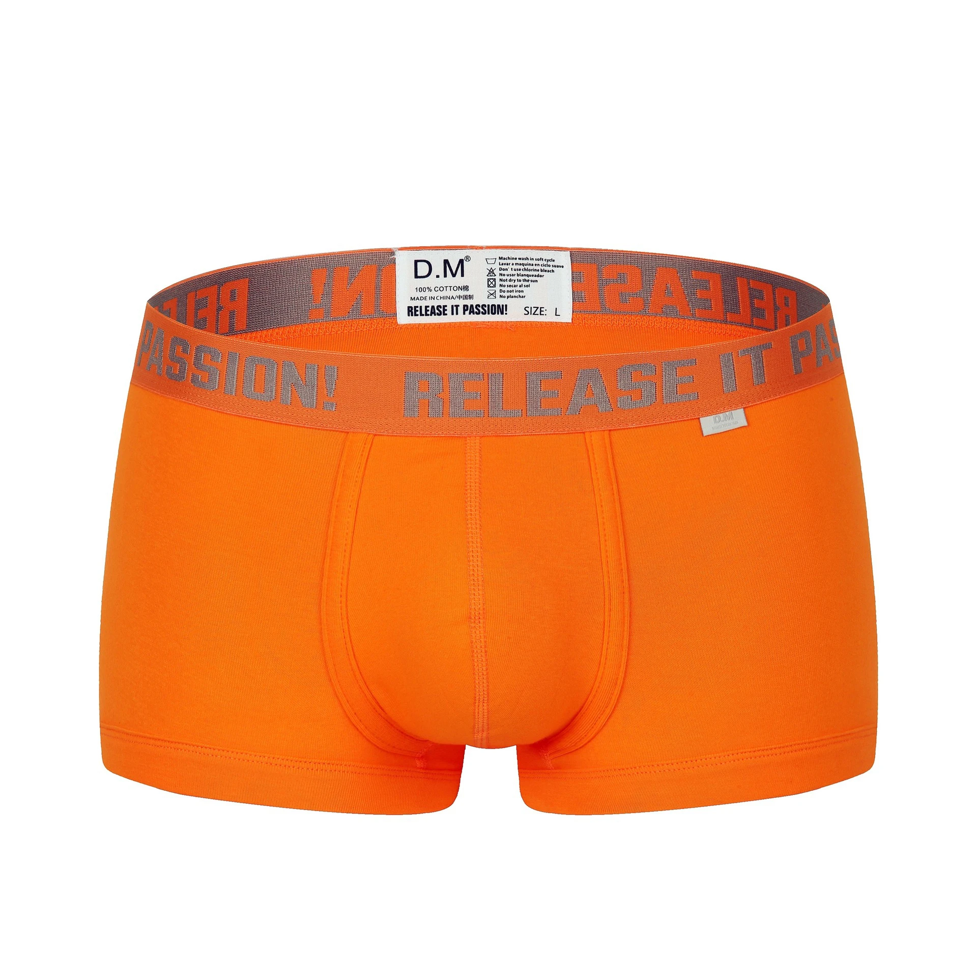 Men's Boxer Underwear Low Waist Male Basic Wear Shorts Sports Pure Cotton Comfortable Underpants