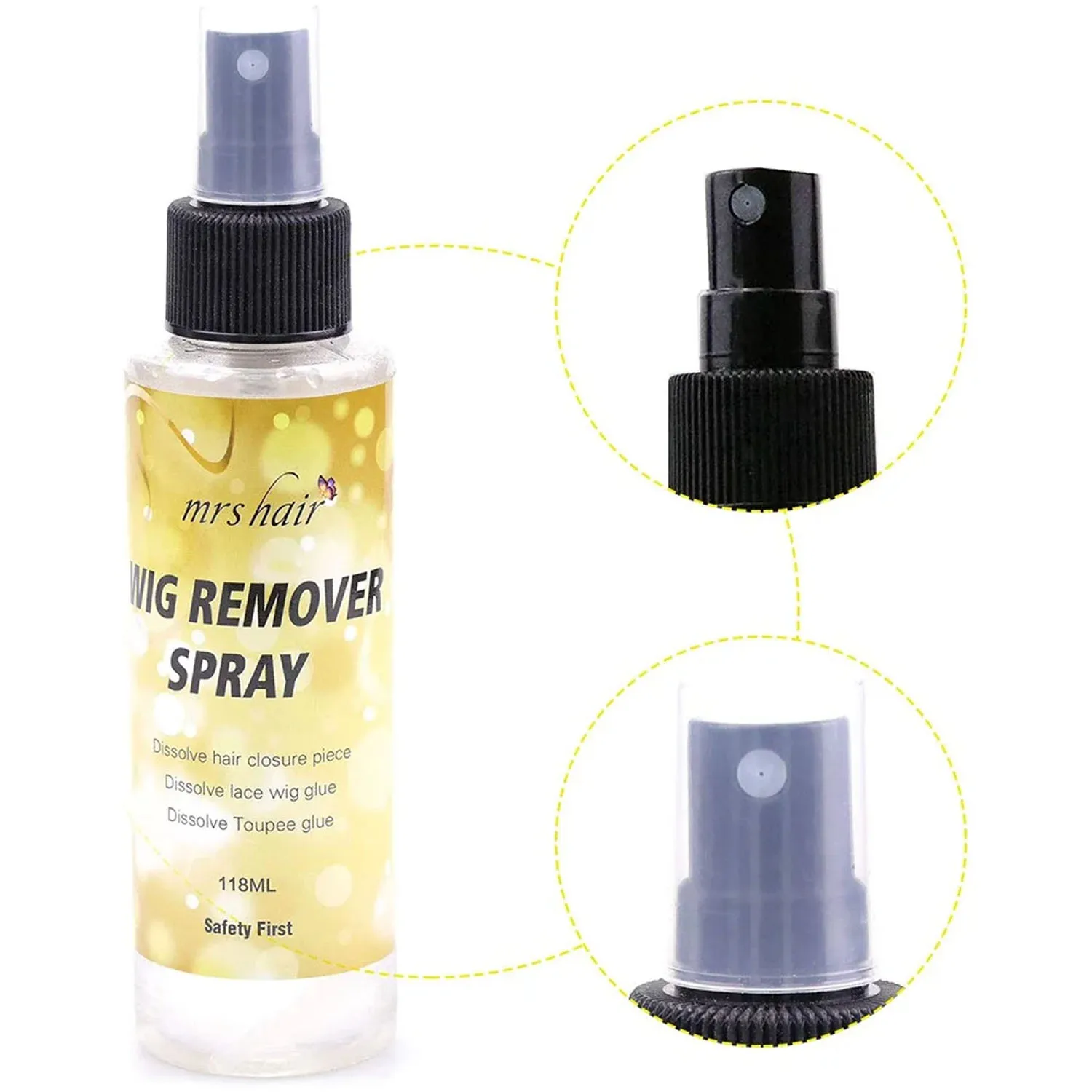 

Hair Glue Remover lace wig glue remover for tape hair extension 118ml transparent wig Glue Remover for removing tape glue