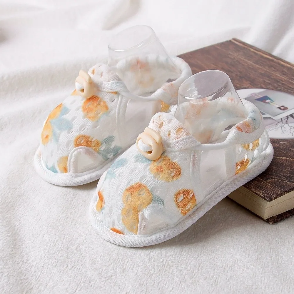 Breathable Baby Shoes Mesh Machine Washable Toddler Shoes Soft Sole Comfortable Infant Anti-slip Sandals First Walkers