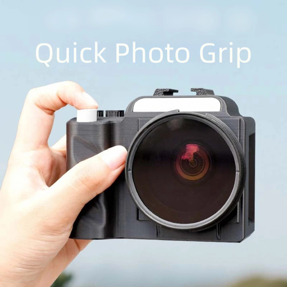 Sport Camera Grip Kit Anti-Drop Holder With UV Filter & Shutter Button Handle For Insta360 GO Ultra Modification Mini DSLRs