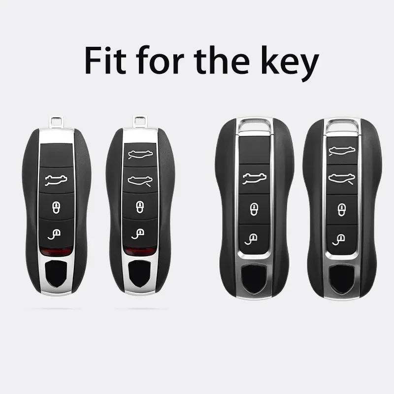 911 Modified Car Key Case Cover Fob Keychain Accessories#20 for Gulf Memorial Version for Porsche Macan Cayenne 718 Paramera