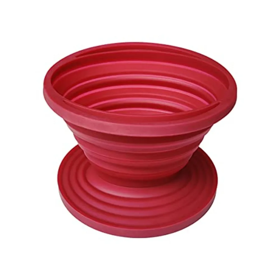 Collapsible Silicone Coffee Dripper, Reusable Coffee Filter Cone for Home, Office, Backpacking, Hiking, Camping and Outdoor Sur
