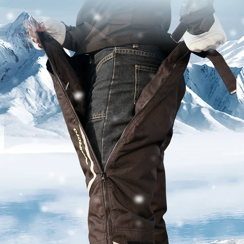 AMU-pantalones térmicos impermeables de despegue rápido para motocicleta, pantalones protectores a prueba de viento para hombres y mujeres, Gor