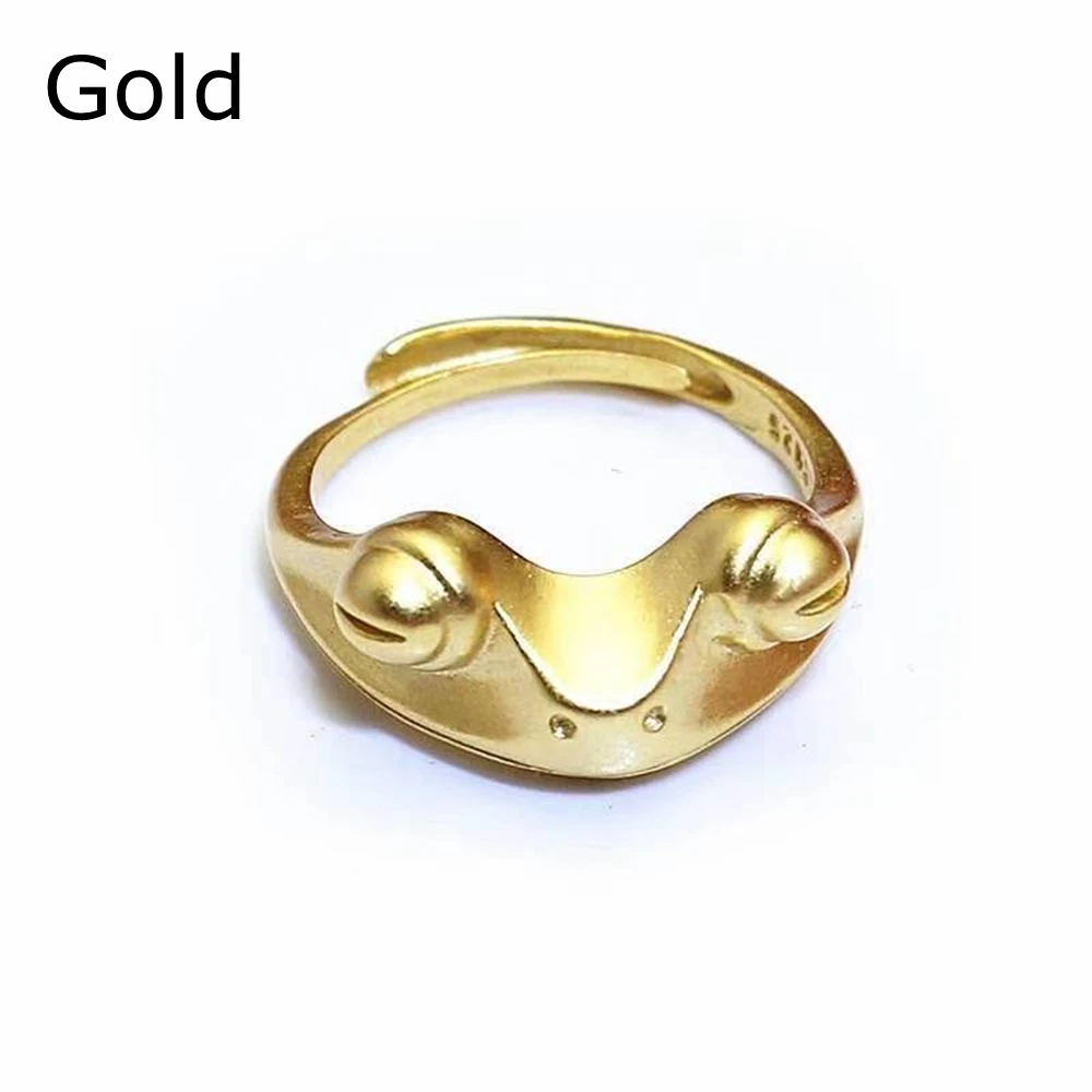Women Fashion Retro Unisex Open Ring Lucky Rings Creative Animal Toad Bohemian Frog Rings