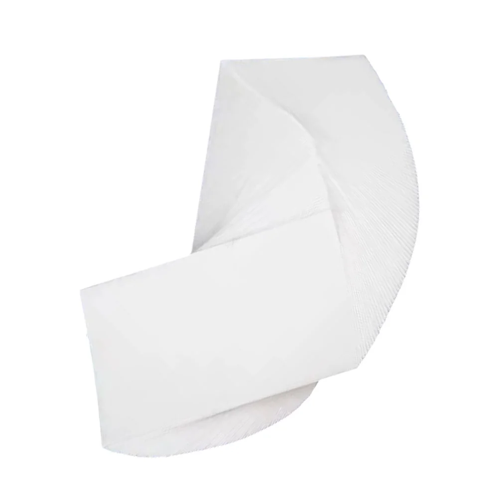 100 Pcs Pad Patch Cushion Saxophone Absorbent Paper Towels Flute Woodwind Mouthpiece Cleaning White