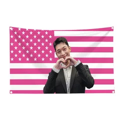 Wall Flag to Hang Decorative Kpop Wi Ha Joon Flags for Rooms Flags and Banners Garage Decoration Home Garden Outdoor Decor Car