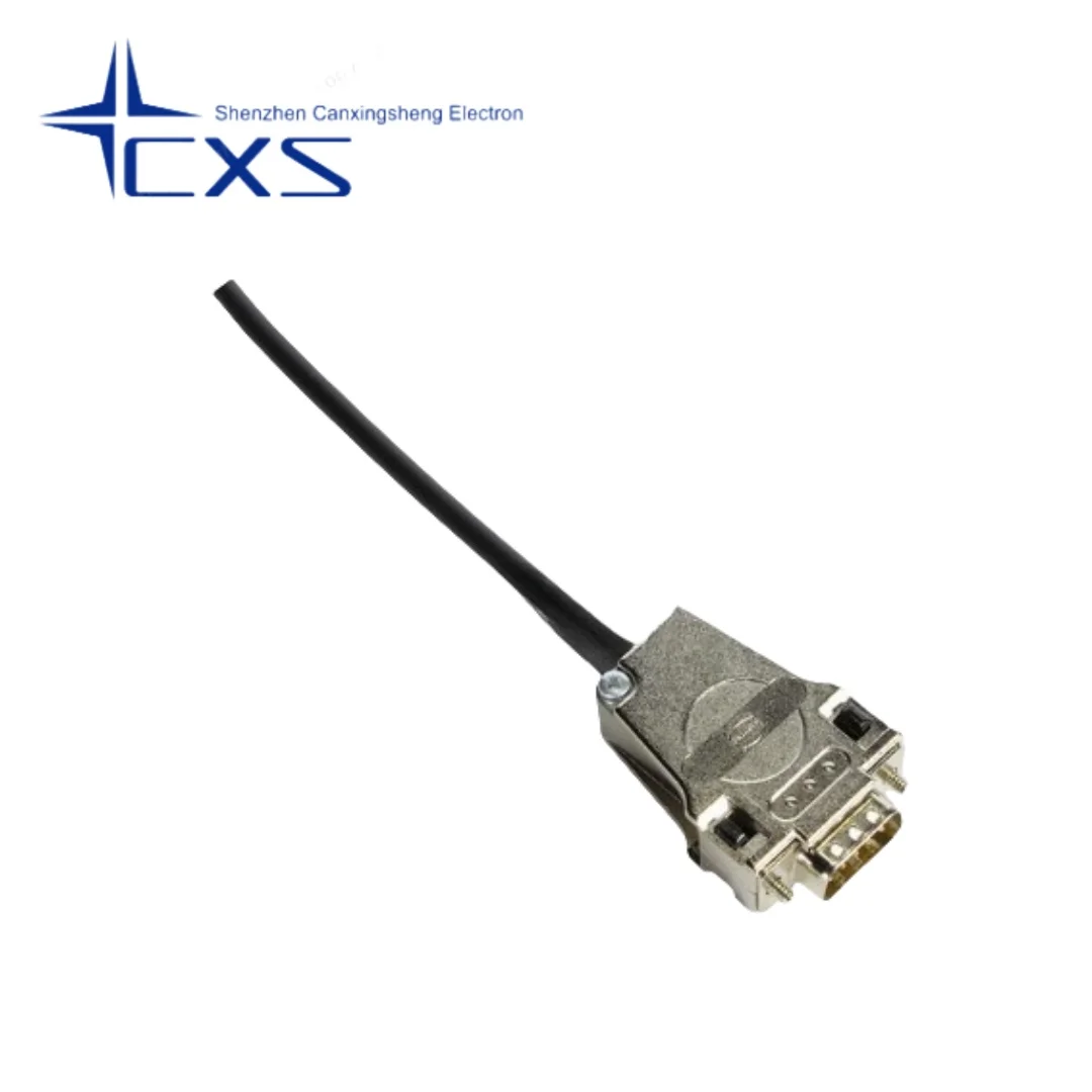 09670090344 HARTING D-sub Straight positioning with short locking screws 9-core backshell