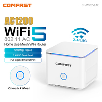 COMFAST AC1200 WiFi 5 MESH Router Dual Band 1200Mbps Wireless Extender Repeater WiFi6 Gigabit Networking Port Home