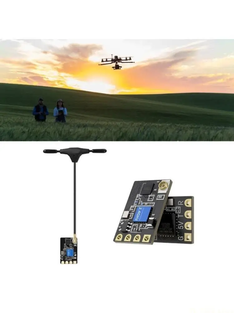 E56B Enhances Flying Experience ELRS 2.4G PA100 Receiver Stable and Accurate