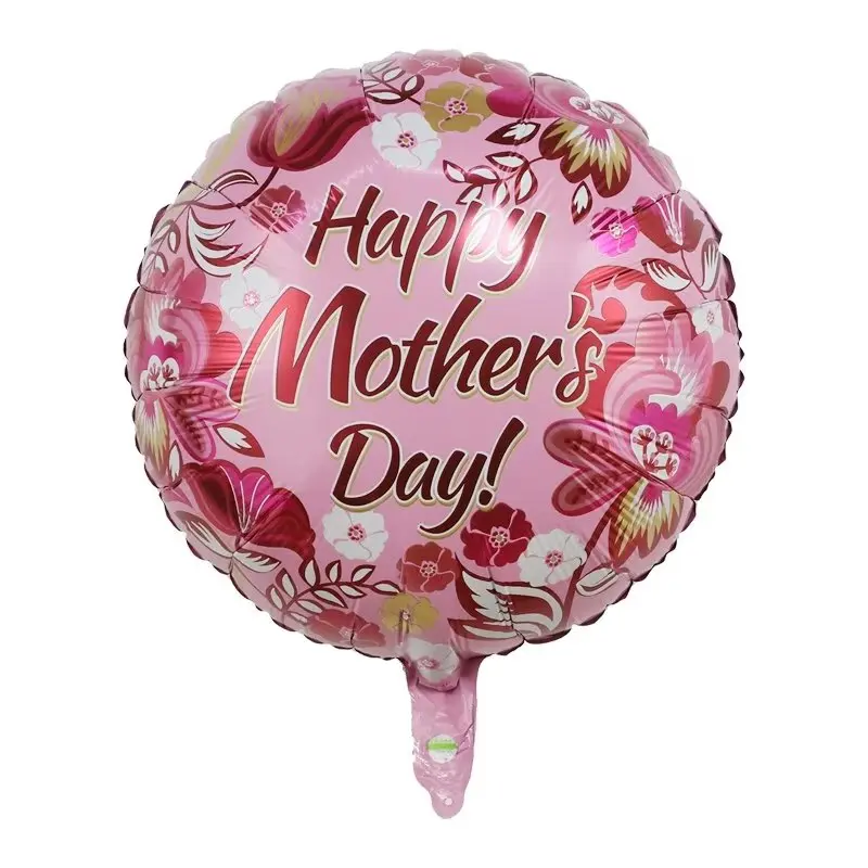 Ballon espagnol en aluminium pour mère, 10 pièces, 18 pouces, en forme de cœur, cadeau de fête des mères, décoration d'anniversaire pour adultes