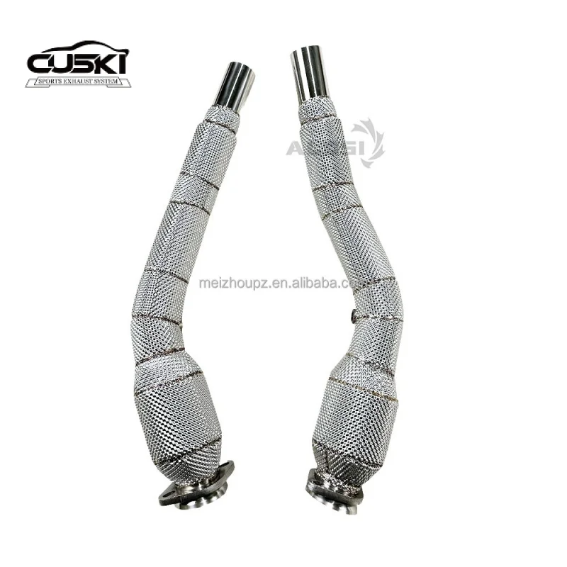 الأنابيب السفلية المميزة للسيارة مناسبة لـ Jaguar XK XKR 5.0T 2009-2014 أنابيب العادم عالية الأداء #2