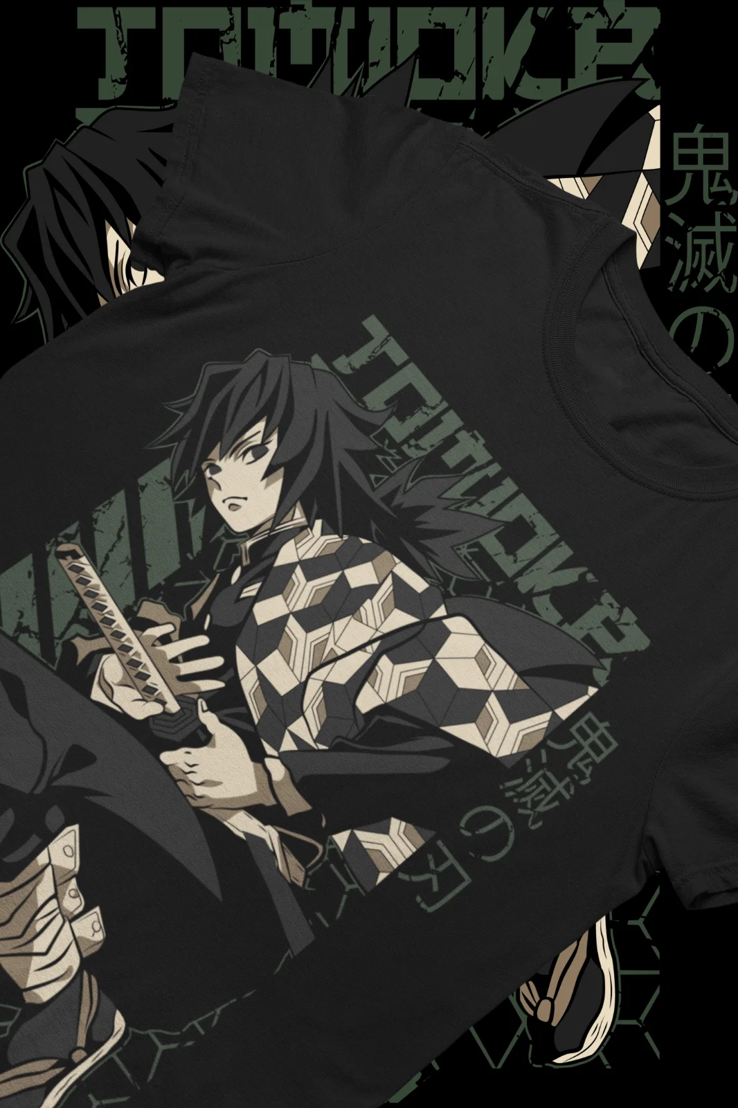 Giyu Tomioka Shirt, Demon Slayer Tshirt, Tanjiro Tshirt, Zenitsu, Water Pillar