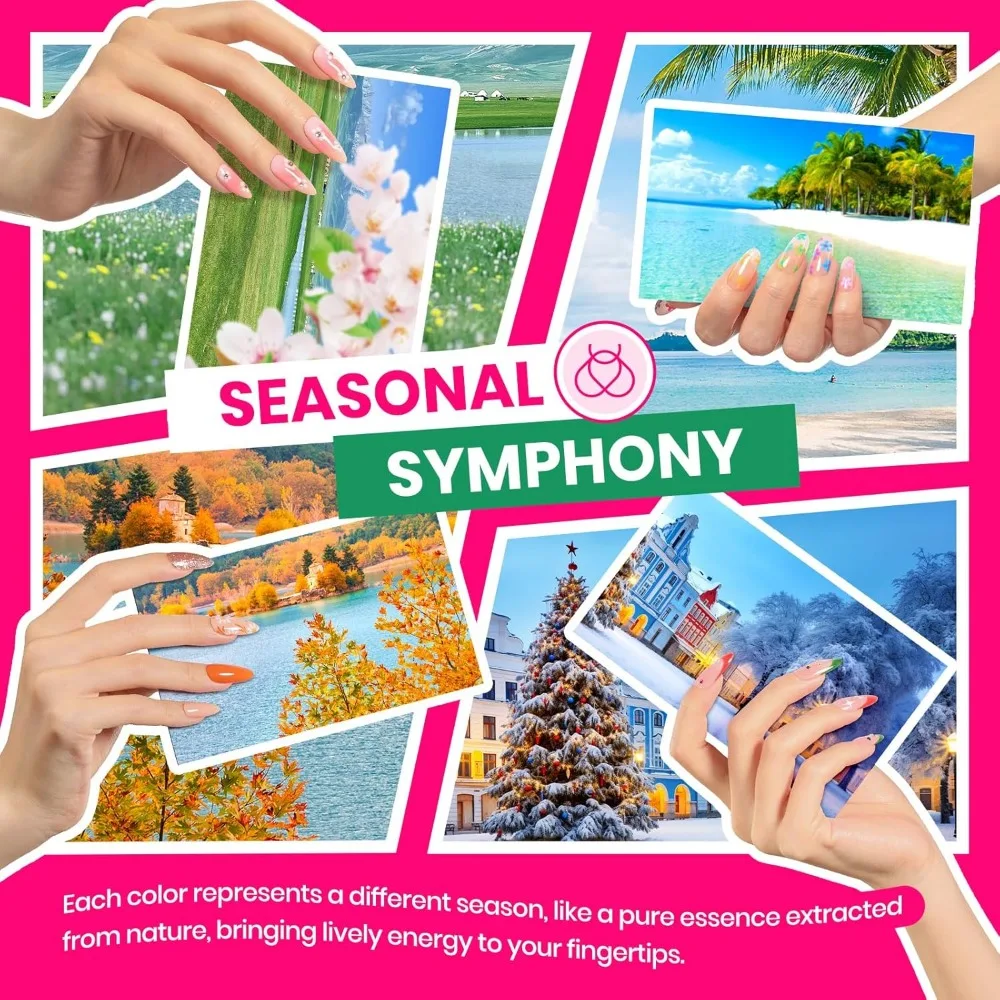 85個入りジェルネイルポリッシュキット（UVライト付き）、55色の季節限定セット（ダイヤモンドデコレーション＆マニキュアツール付き）女性用