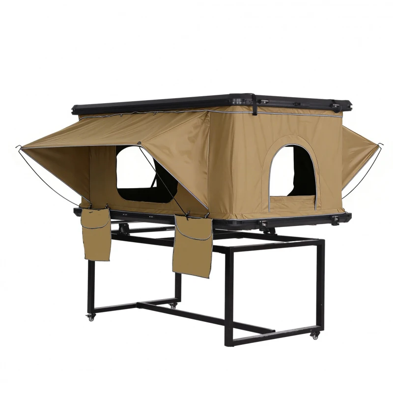 

2026 New Straight Hydraulic-Up Hard Cover Rooftop Tent Automatic 2 People SUV Truck Camping