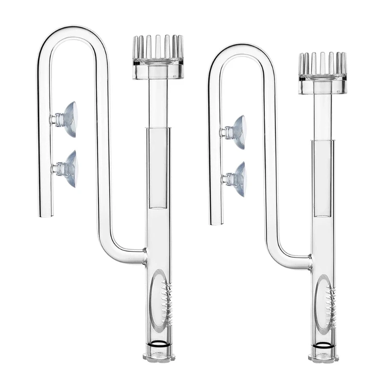 ท่อลิลลี่แก้วไหลเข้าพร้อม Surface Skimmer สำหรับตู้ปลาสำหรับถังขจัดคราบสกปรก