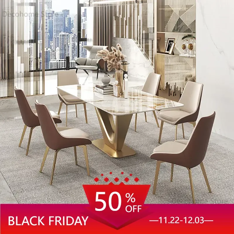 

Luxury Bright Slate Dining Tables High End Designer Tables Home Dining Room Italian Small Apartment Dining Table Home Furniture