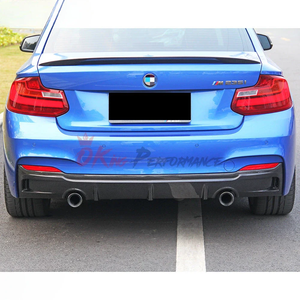 Exotics Tunning Style Carbon Fiber Rear Diffuser For BMW 2 Series F22 Body Kit