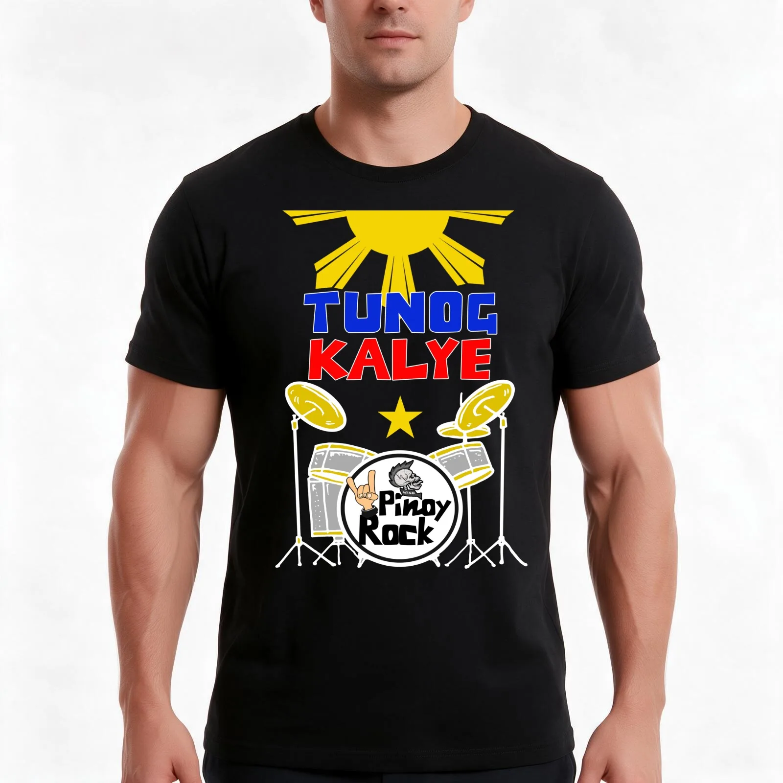 Tunog Kalye, Pinoy Rock, Rock and Roll T-Shirt, Summer Casual Cotton Tee, Oversized Streetwear Tops, Vintage Graphic Print