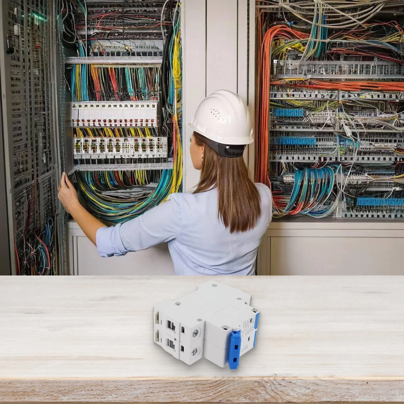 2P DC Circuit Breaker 63A 1000V for Solar Power Applications with Flame Retardant Design and Magnetic Quenching