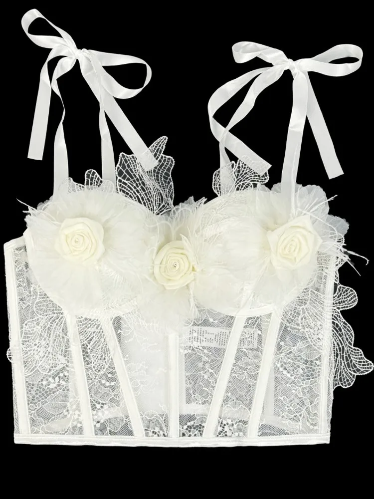 الدانتيل الإناث مشد أعلى المرأة كاميس ملهى ليلي هيكل السمكة قصيرة الصدر الموثق مثير بروتيل Mujer الملابس الداخلية أنبوب الصدرية Debardeur