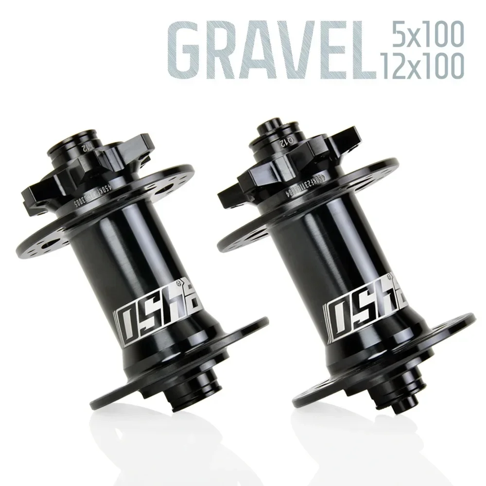 

Kuzey 450 front hub; gravel CX 5x100 mm QR 9x100 mm TA 12x00 mm THRU 28H 32H 6 bolt road disc brake compatible bicycle hub