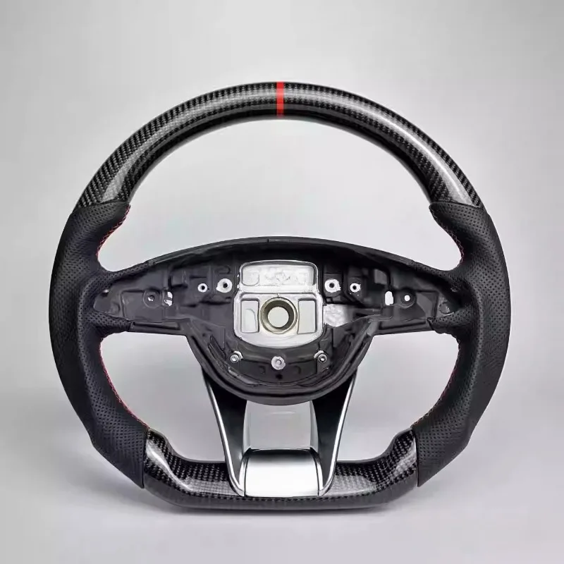 For Mercedes Benz 809 AMG W222 W221 W204 W205 A/B/C/E/S/G/V Class Leather Car Steering Wheel for Cls Glc Gle Gls Gla Cla Glk Slc