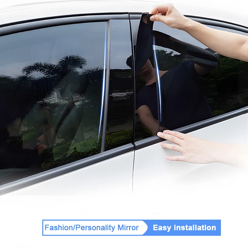 For Toyota Prius 20 XW20 Accessories 2004 2005 2006~2009 Car Polished Pillar Post Door Window Trim Cover Moulding Column Sticker view 4
