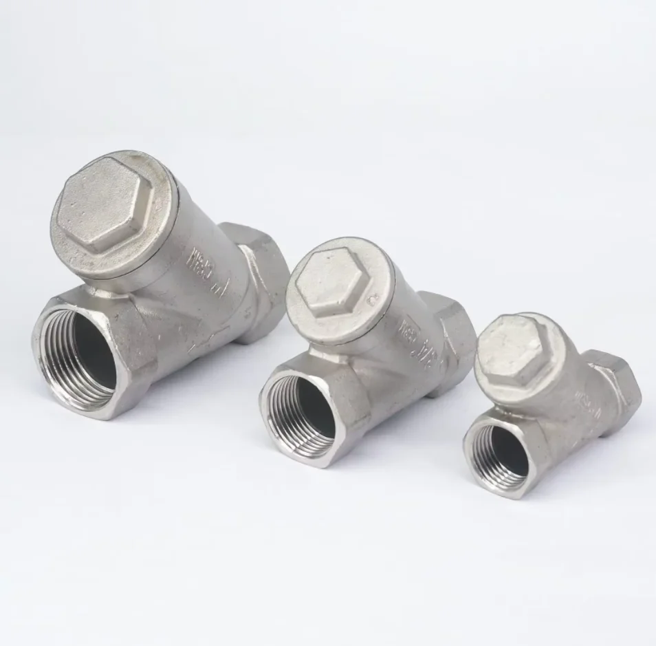 1/4 "3/8" 1/2 "3/4" 1 "1-1/4" 1-1/2 "BSP Weibliche 304 Edelstahl Inline Y Filter Sieb 1,6 MPA -20 zu 230 Grad C – Detail 2