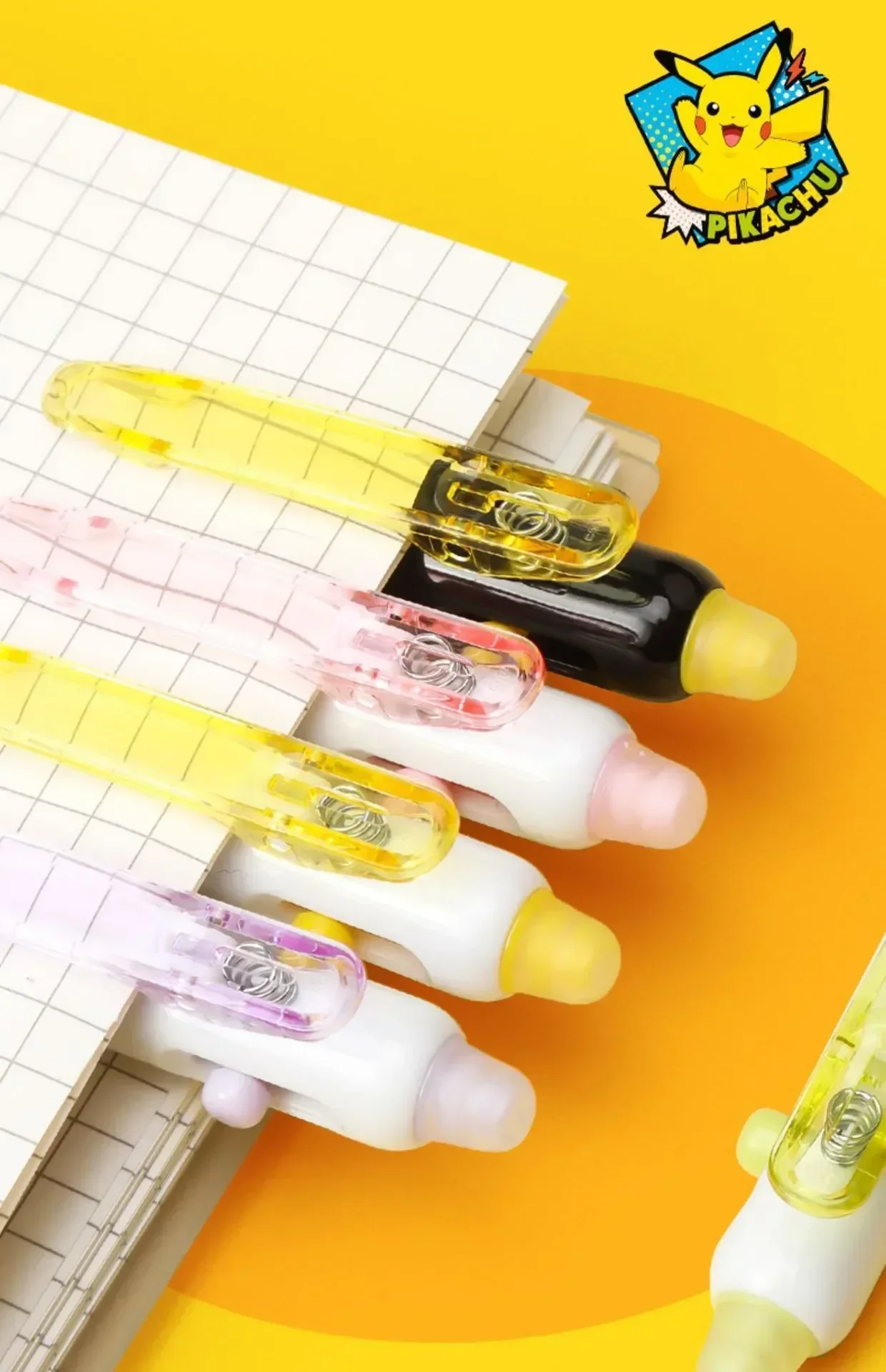 Pokemon Neutral Press Pen Serie Cartoon Erasable Pikachu Anime Gel Pen Quick-drying 0.5mm Black Student Stationery Birthday Gift