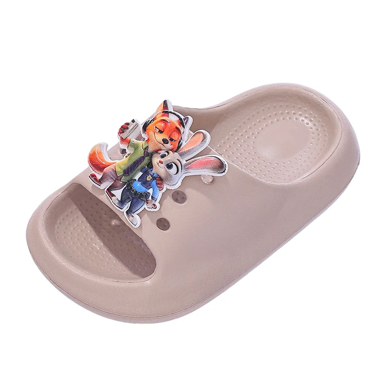 Zootopia Nick Wilde Judy Hopps Kids Slides, Summer Non-slip Breathable Cartoon Slippers for Boys Girls