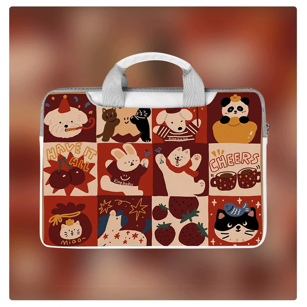 

Cartoon Printed Laptop Bag Laptop Case Laptop Protective Case for Macbook Case 12 13 14 15 16 Inch Macbook Air ASUS Huawei Gift