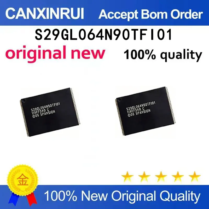 (5-100 pieces)Brand new original S29GL064N90TFI01 package TSOP56 flash chip spot chip IC