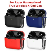 Funda Compatible con razer-hammerhead True Wireless X/2ª generación, Auriculares Bluetooth, carcasa de silicona resistente a impactos