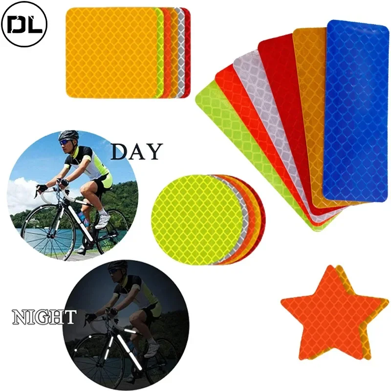 Motorcycle Reflective Stickers Reflective Warning Strip Tape Secure Reflector Stickers Decals for Car Bike Moto Accessories