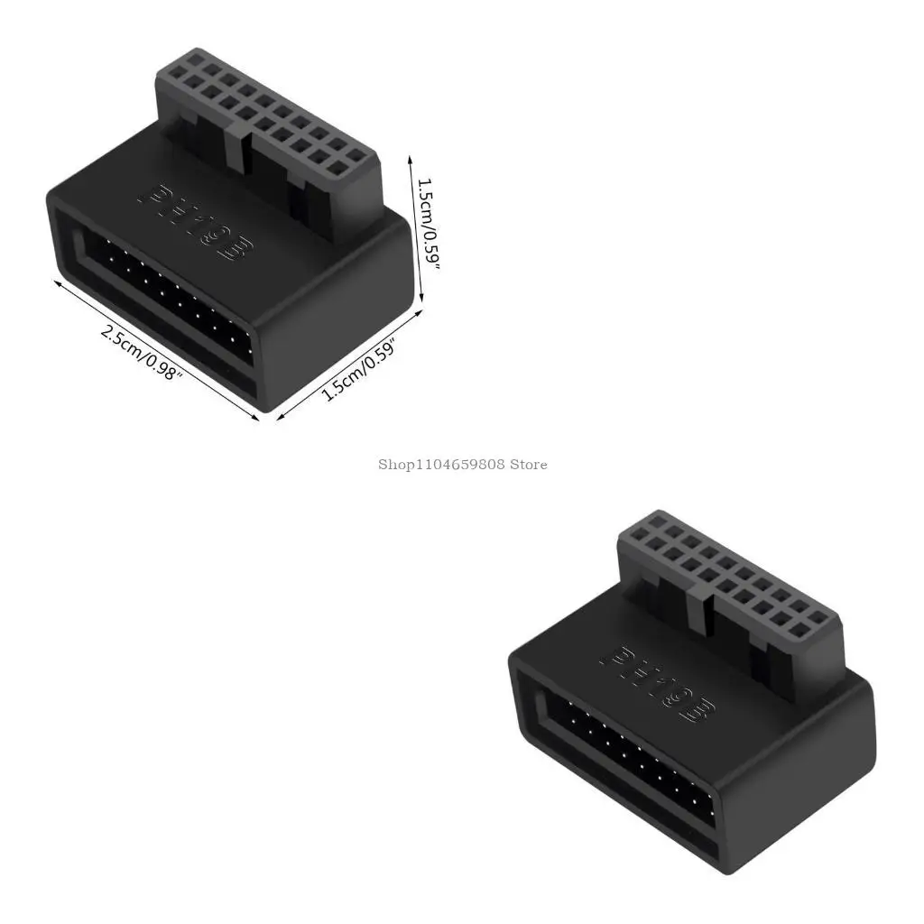 

Материнская плата на рабочем столе USB Адаптер 19p 20p Вертикальный плагин с вертикальной игольной иглой 90 °