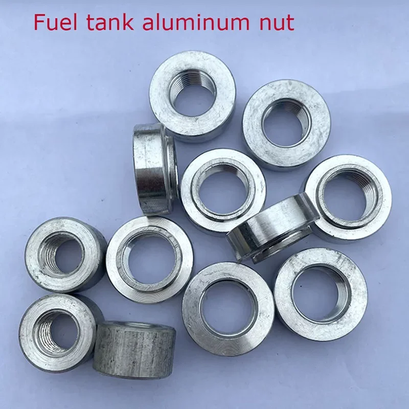 10Pcs/Set Aluminum Oil Tank Drain Screw 18, 16, 14 Tooth Aluminum Nut for Truck Oil Tank Accessories