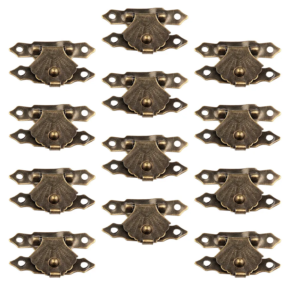 25 Sets Vintage Jewelry Box Buckle Locks Metal Latches for Wooden Gift Cases Necklace Earring Storage