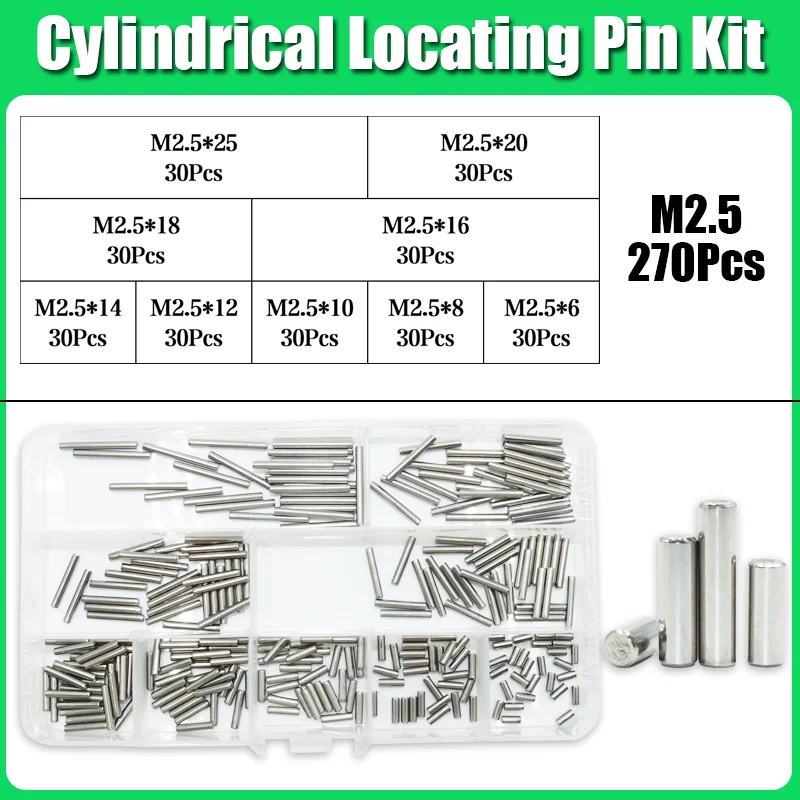 304 zylindrischer Edelstahls tift m1 m 1,5 m 1, 5 m3 m4 m5 m6 m8 Position ierungs dübels atz Feste Sicherungs stifte Wellen befestigung Metall Voll stange – Detail 11