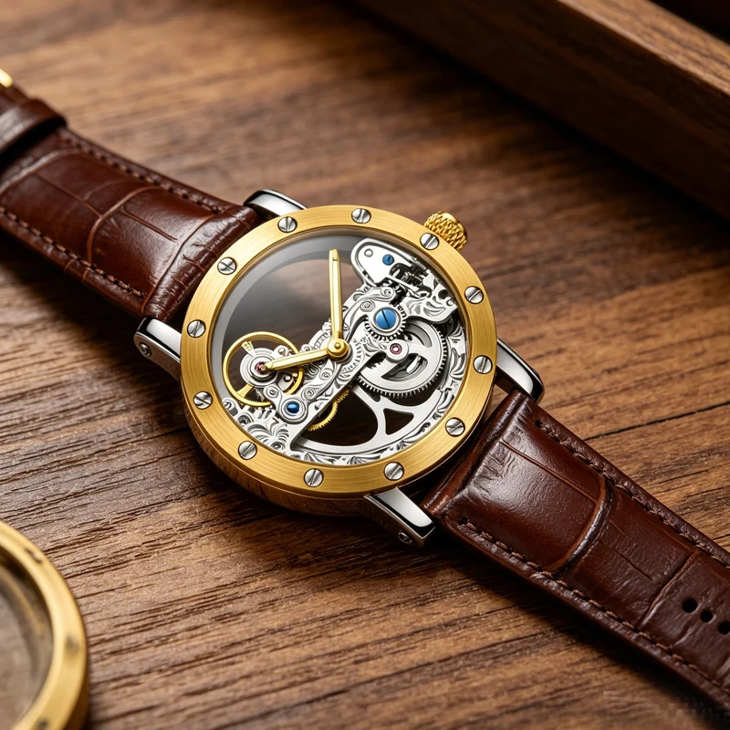 

New 2020 Man Watch Luxury Mechanical Watch Men Stainless Steel Automatic Self Wind Watch Skeleton Transparent Hollow Watch