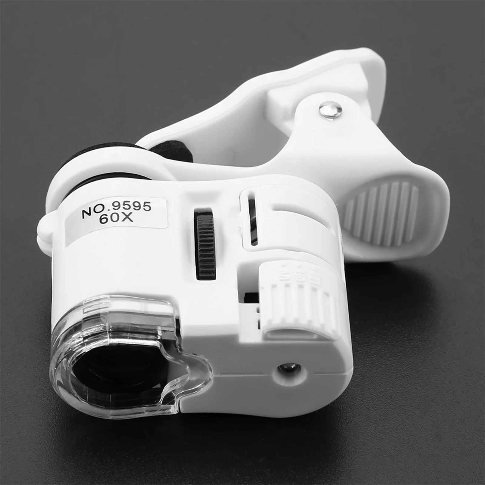 Mini Mobile Phone Microscope 9595W 60X Magnifying Glass LED UV Light Mini Mobile Phone Clip Microscope
