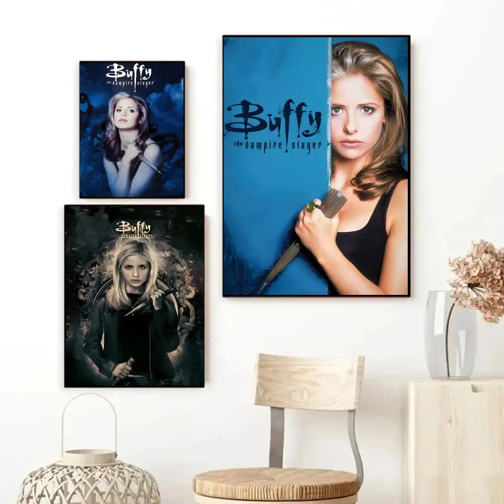 Buffy the Vampire Slayer Classic Movie Poster Art HD Advanced Aesthetic Printing Paper Wall Art for Living Room Home Decor