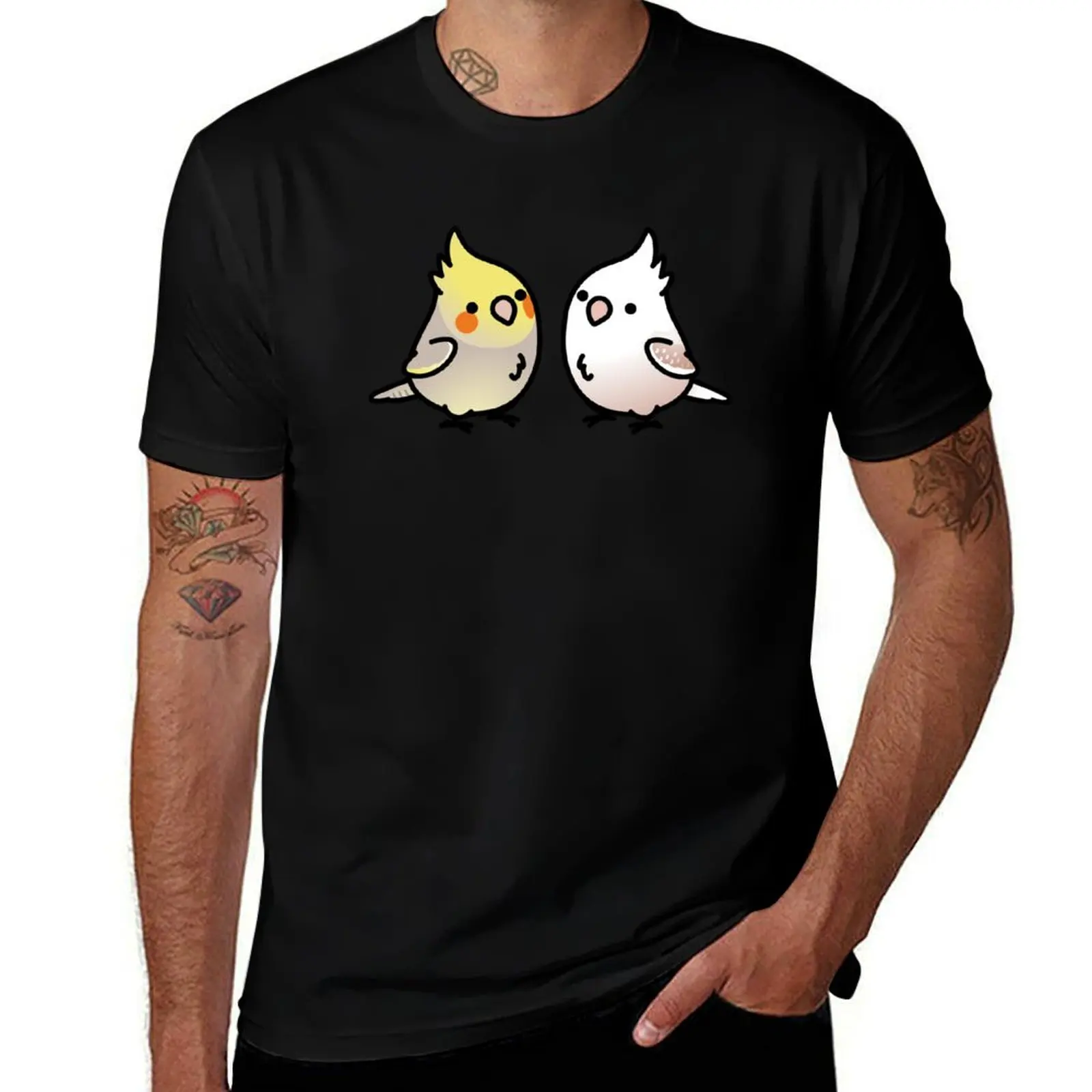 

CUSTOM: Cockatiel Pair T-Shirt man t shirt graphic man tshirt T-Shirt