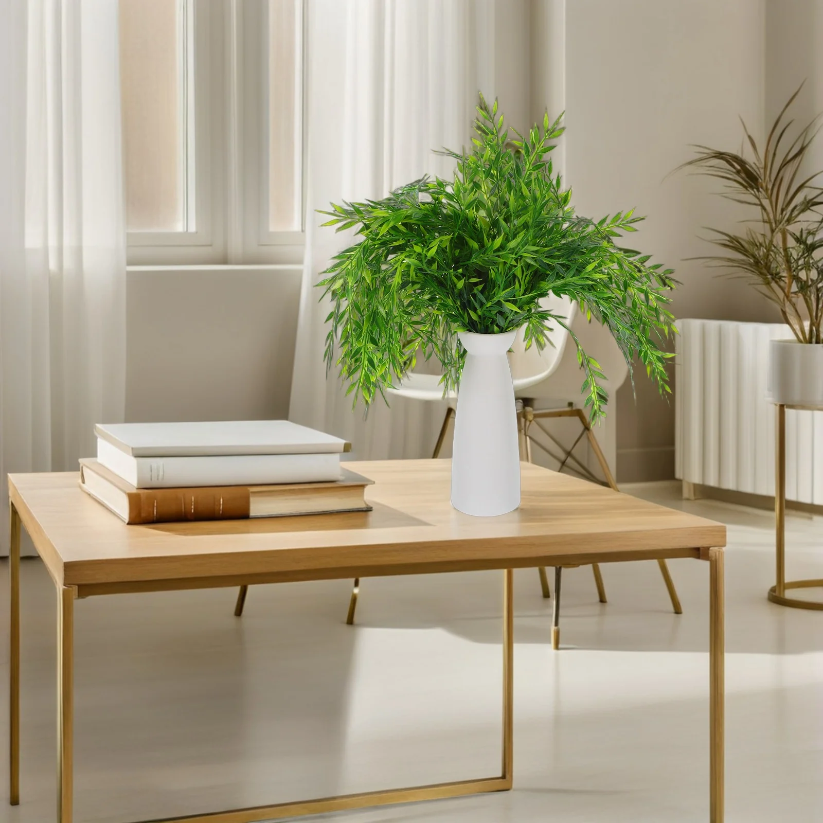 

5Pcs Realistic Artificial Willow Branches Leaves Faux Hanging Vine Garlands Lifelike Greenery Decor for Wall Ceiling Tabletop