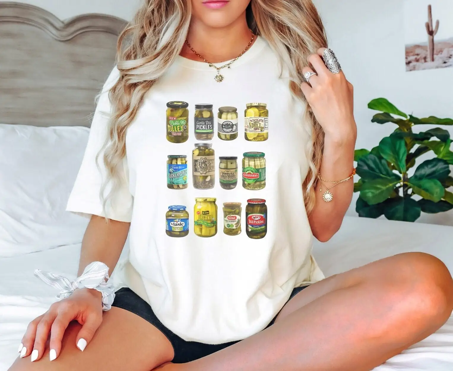 Vintage Pickles T Shirt Canned Pickle Lover Canning For Foodie