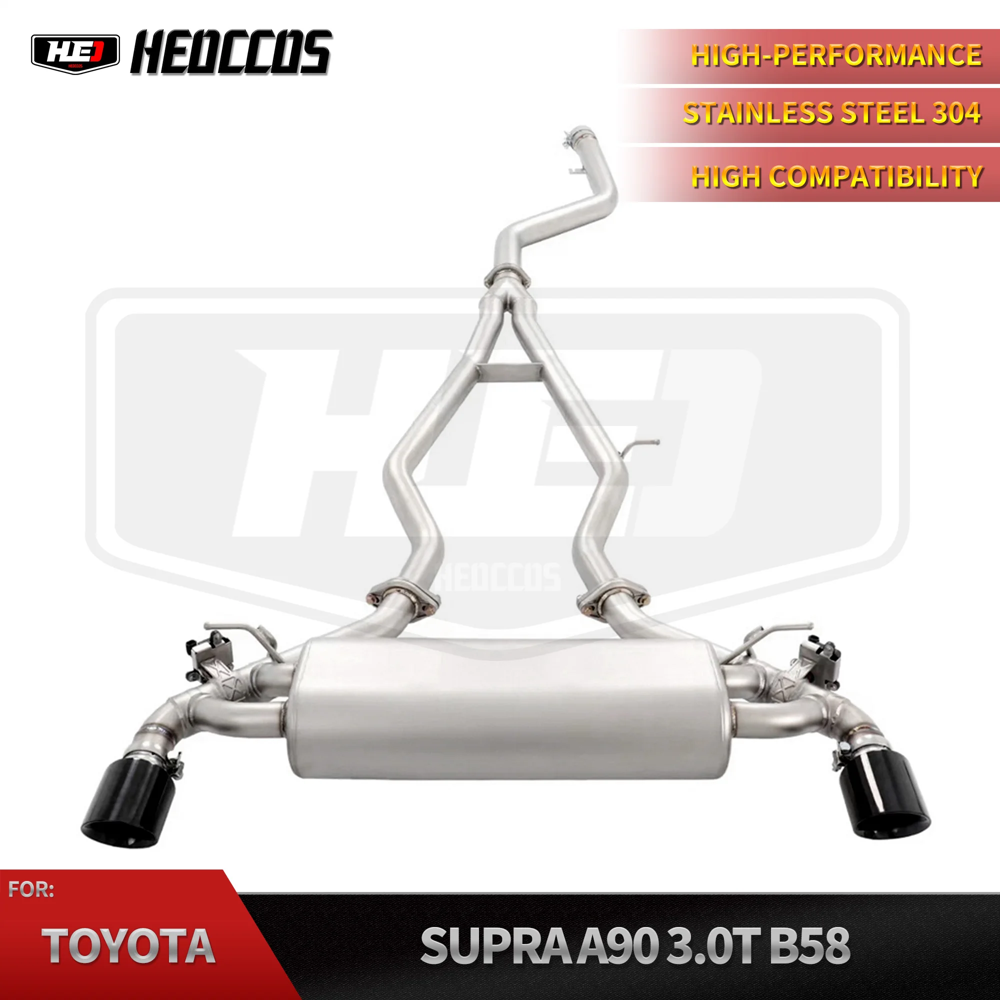 

HEO Custom SS304 Factory Price Muffler Exhaust Catback With Valves for Toyota Supra A90 3.0T 2020-2023
