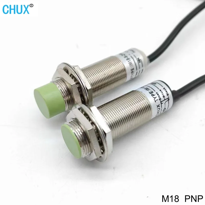 

CHUX M18 Тип цилиндра Индуктивный датчик приближения Переключатель Pnp 24 В постоянного тока Сливной 5 мм 8 мм Расстояние датчика движения Переключатель