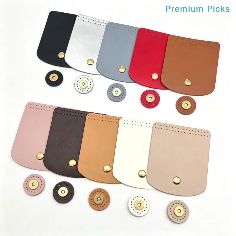 portableBag Flap Cover Waterproof PU Leather DIY Crochet Bag Accessories for Women Handcraft Hobbyists Bag Making